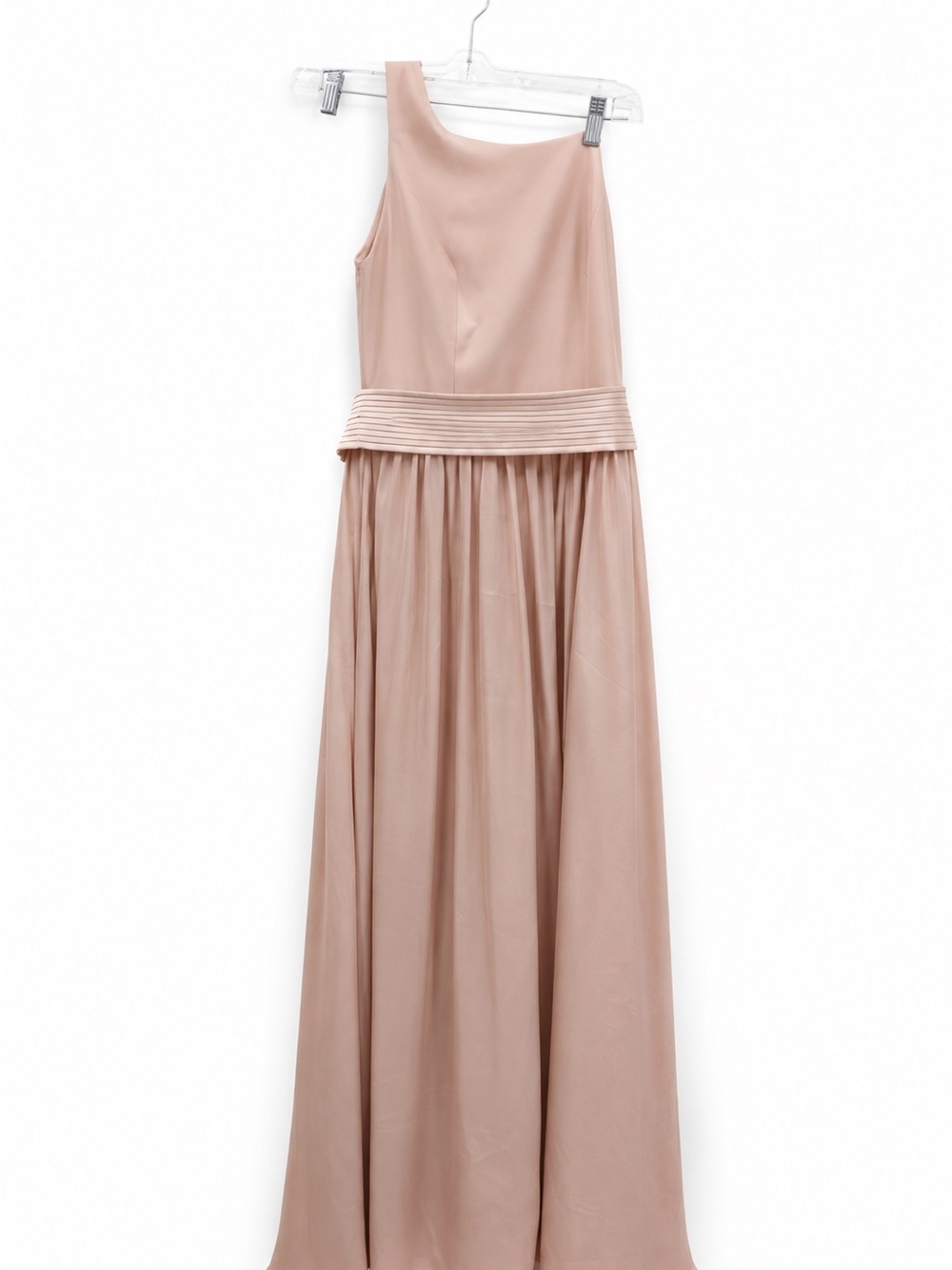 White by Vera Wang Pink One Shoulder Formal Bridesmaids Dress Size 4 Event